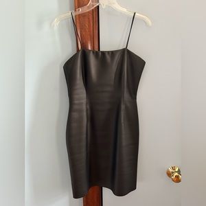 Aqua faux leather mini dress. Perfect condition size M